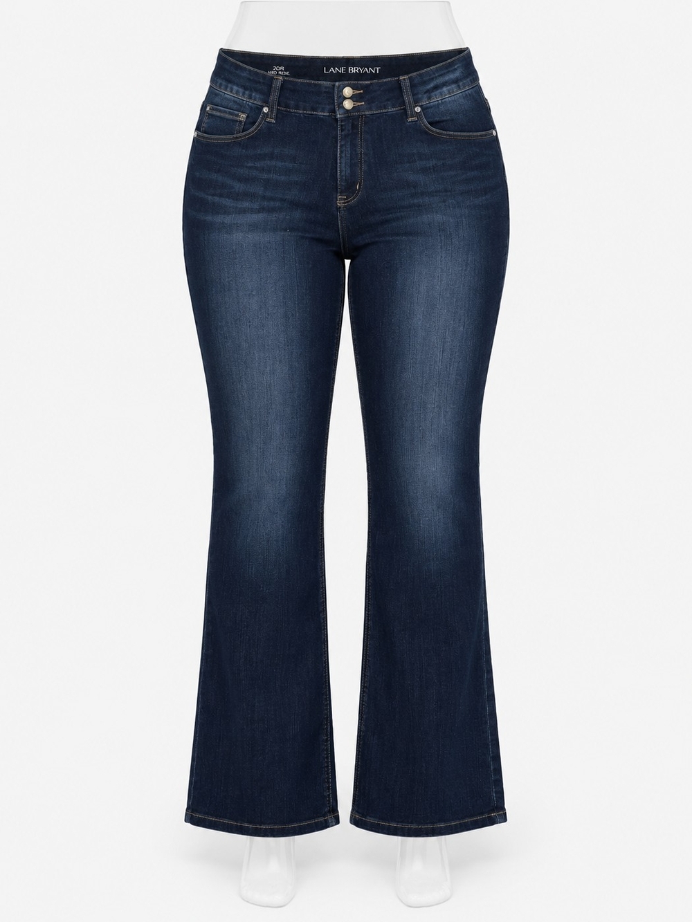 20 Long 35" Lane Bryant Dark Indigo Bootcut Jeans New